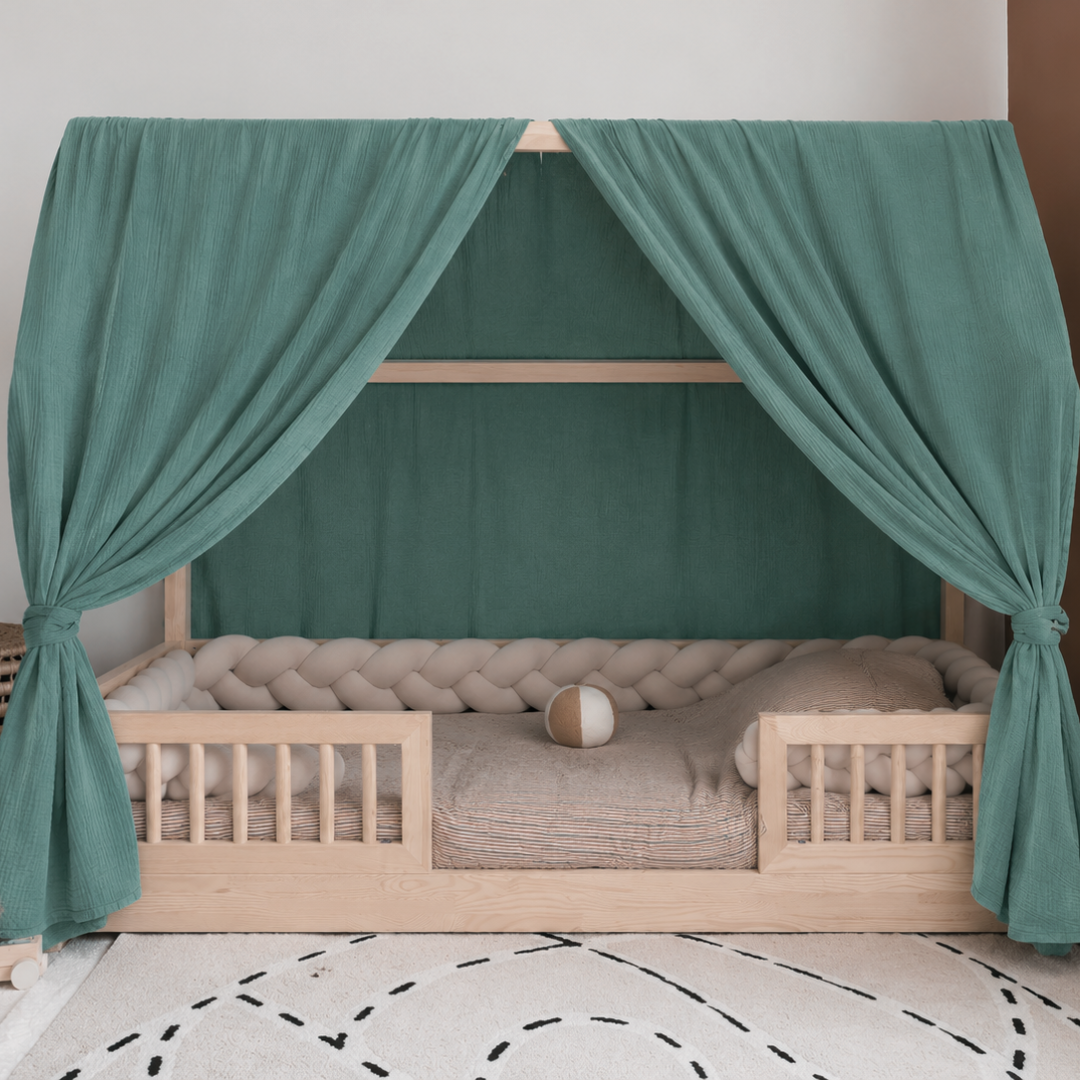 Ciel de lit cabane (pack de 2) Vert eucalyptus