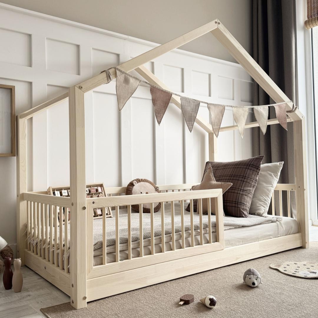 Lit cabane Montessori Flore 90x190cm
