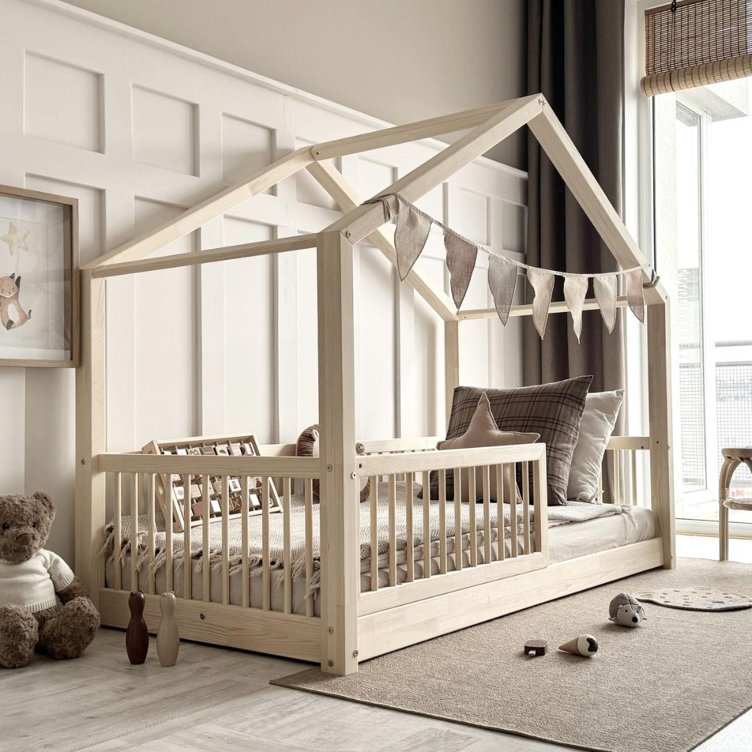Lit cabane Montessori Flore 90x190cm