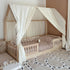 Ciel de lit cabane (pack de 2) Ecru en stock