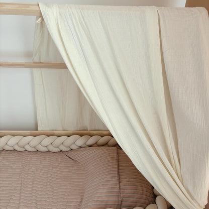 Ciel de lit cabane Ecru 80x160cm