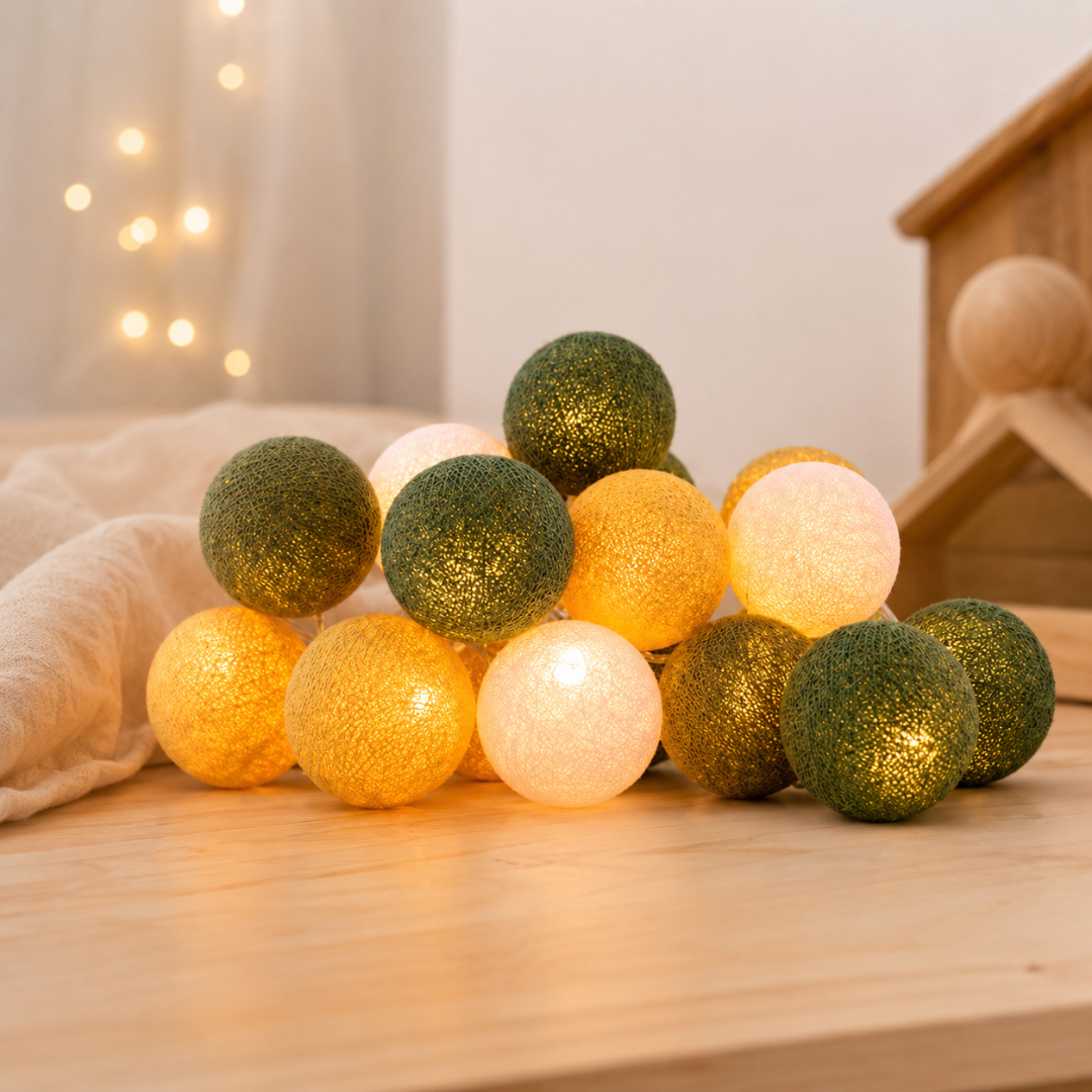 LED-lichtslinger - Groen &amp;amp; Mosterdgeel