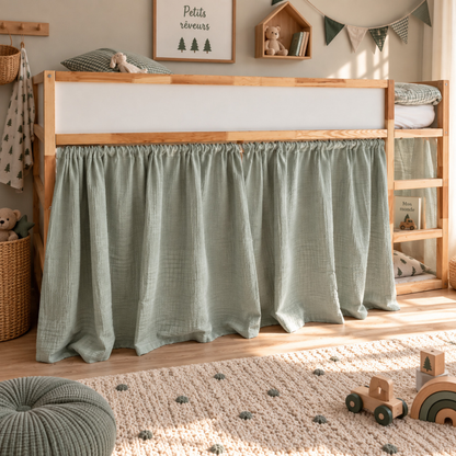 Rideaux lit Kura IKEA - Vert de gris