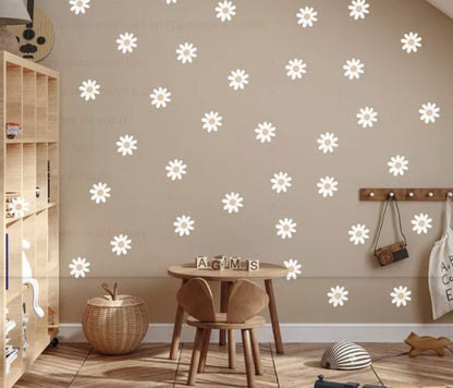 Sticker Fleur Marguerite Blanc