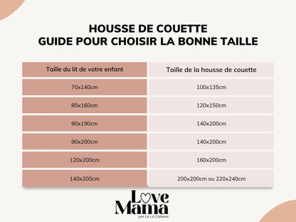 Housse de couette enfant vichy rose
