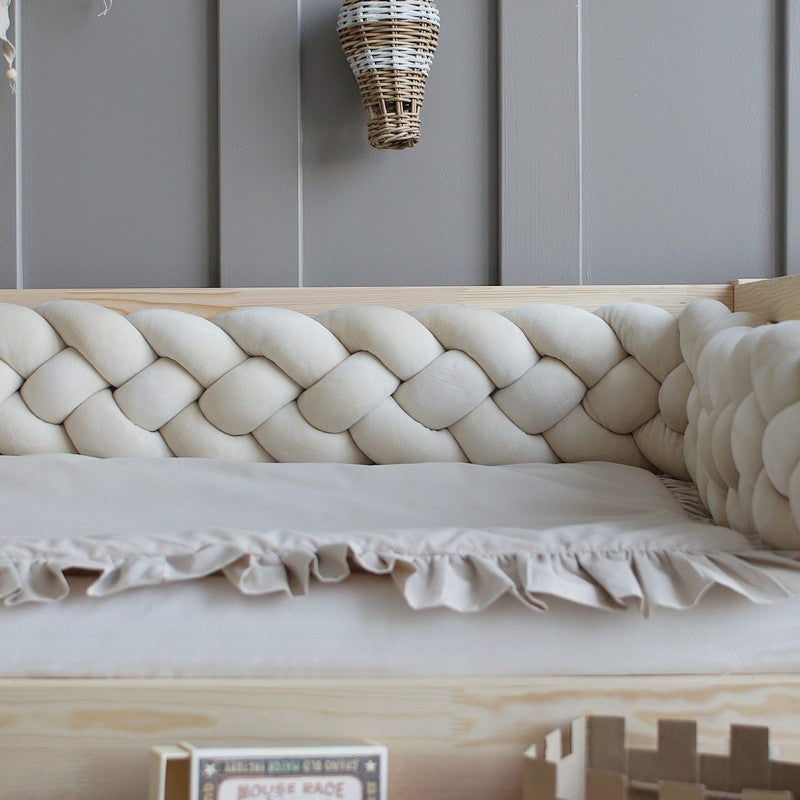 Tresse de lit 4 brins Beige clair 300cm