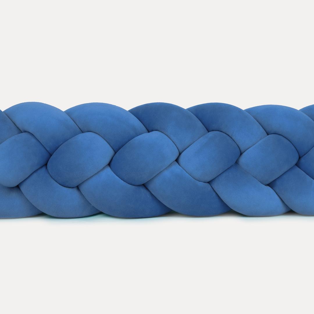 Tresse de lit 4 brins Bleu 240cm