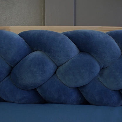 Tresse de lit 4 brins Bleu 200cm