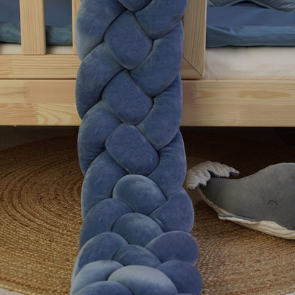 Tresse de lit 4 brins Bleu 200cm