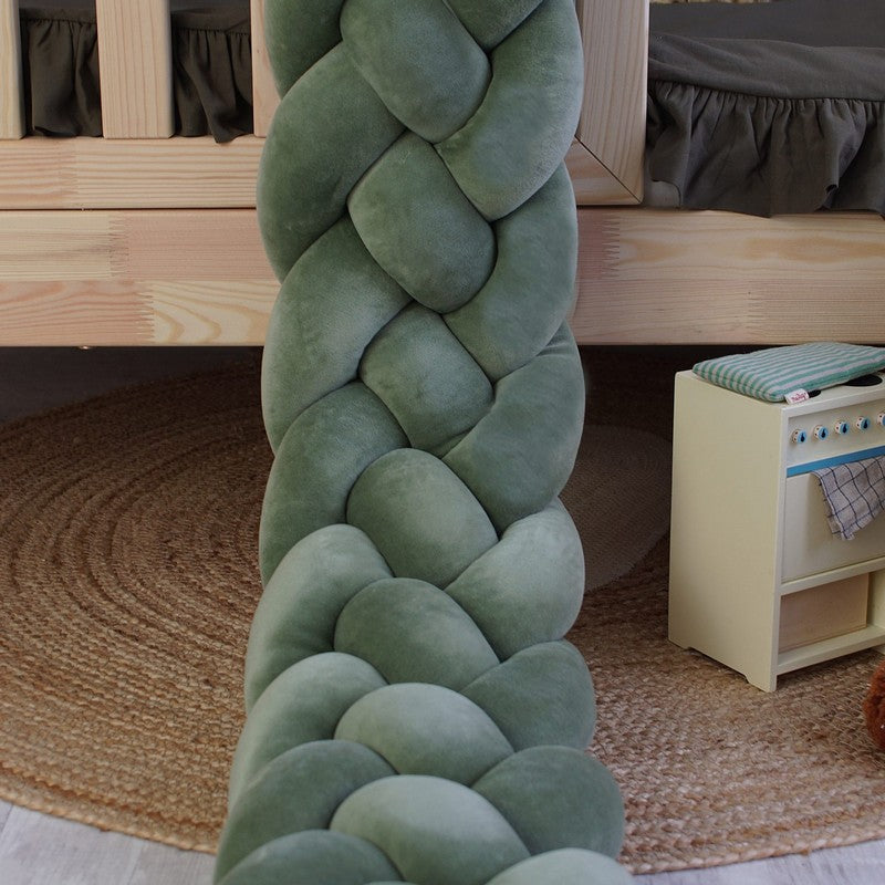 Tresse de lit 4 brins Vert 240cm