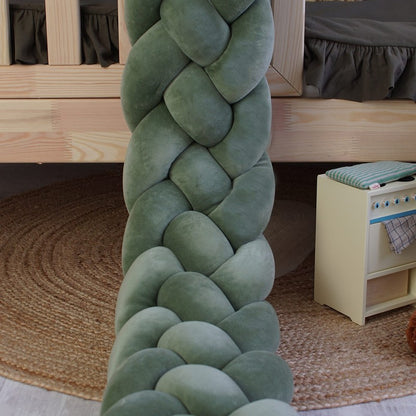 Tresse de lit 4 brins Vert 240cm