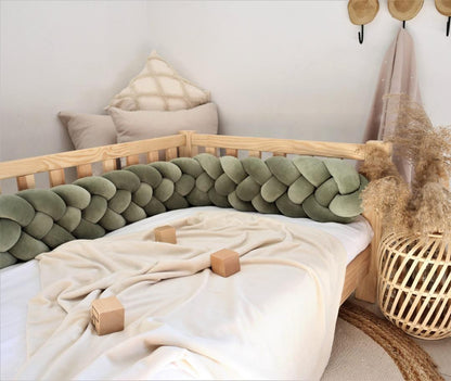 Tresse de lit 4 brins Vert 240cm