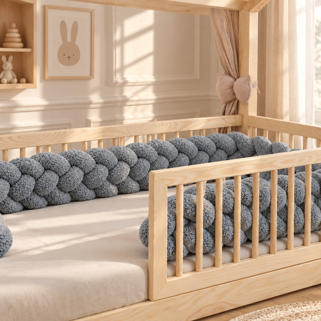 Donkerbeige bedvlecht 180cm