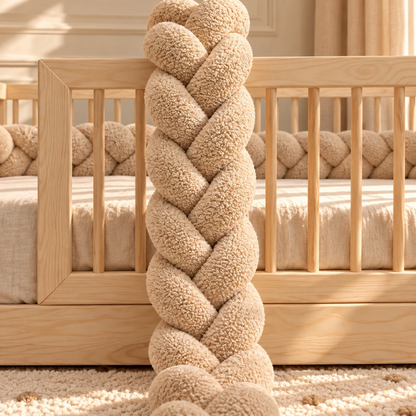 Donkerbeige bedvlecht 180cm