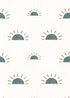 Papier peint chambre enfant Soleil - Bleu & Blanc