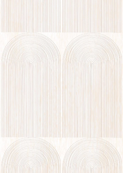 Papier peint chambre enfant Arc-en-ciel - Rose nude