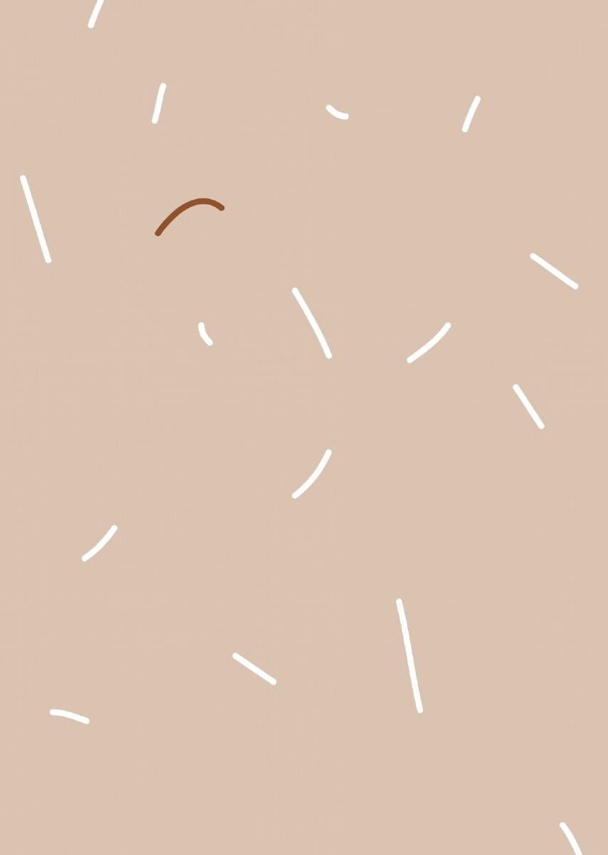 Papier peint chambre enfant Vermicelle - Rose nude &amp; Blanc