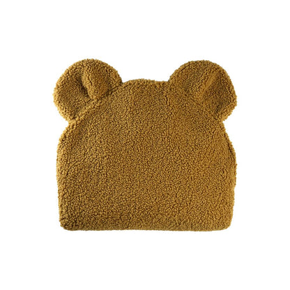 Pouf carré bouclette Ecru