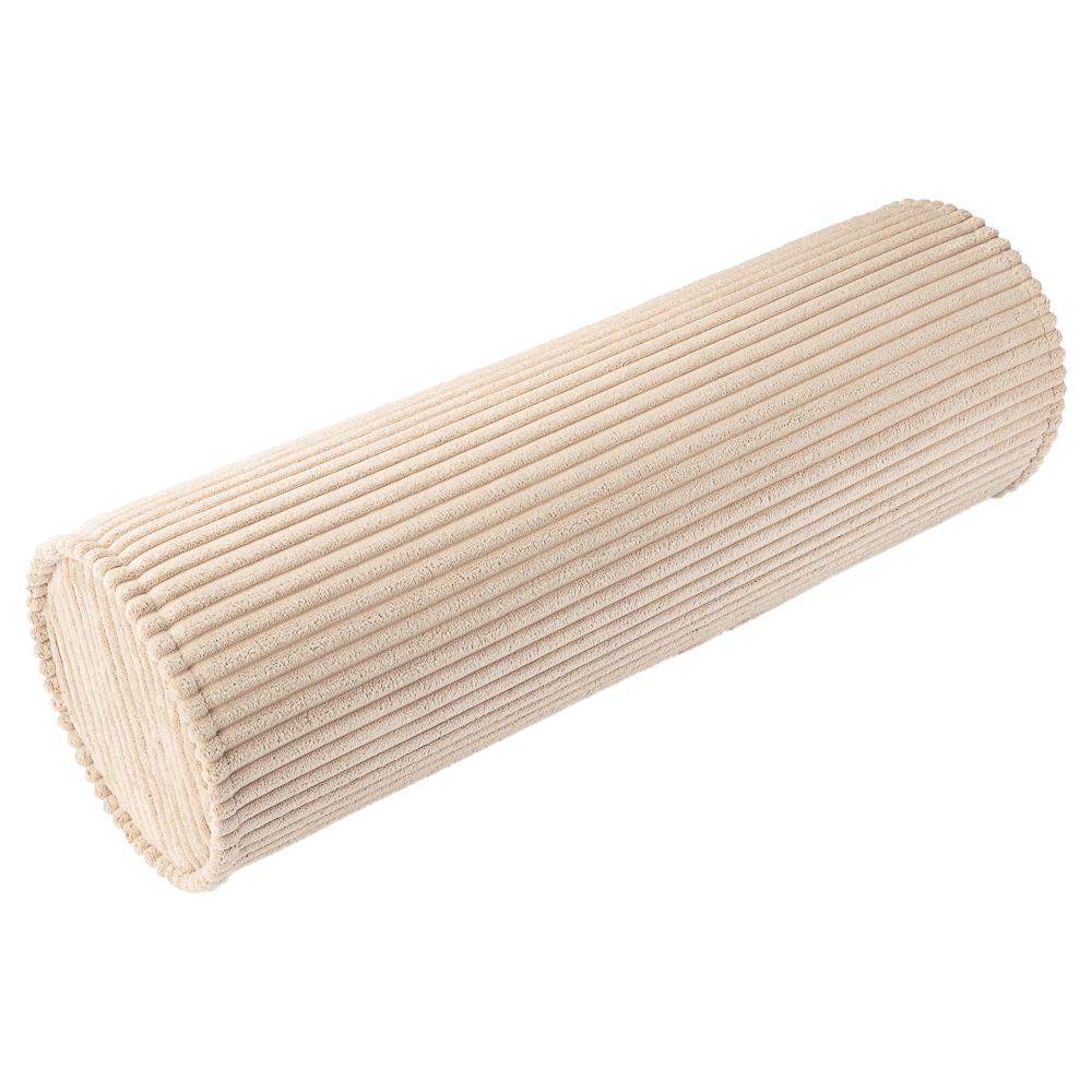 Coussin cylindrique velours Beige