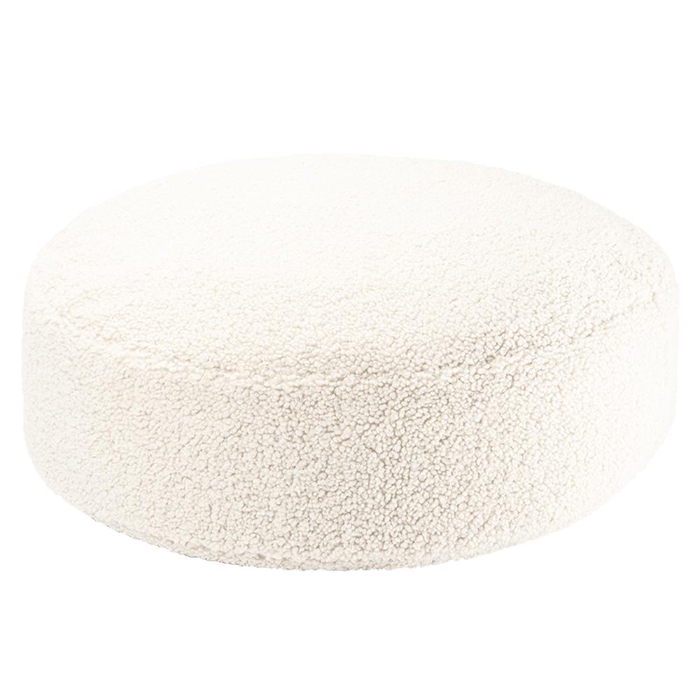 Pouf bouclette Blanc
