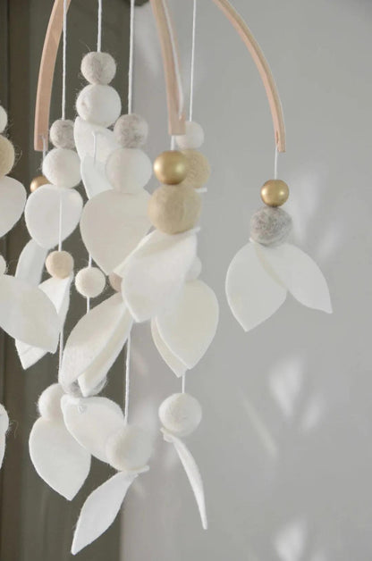 Mobile fait-main Blanc &amp; beige