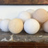 Guirlande lumineuse boule Beige & Blanc