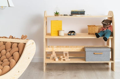 Etagère bibliothèque enfant en bois naturel