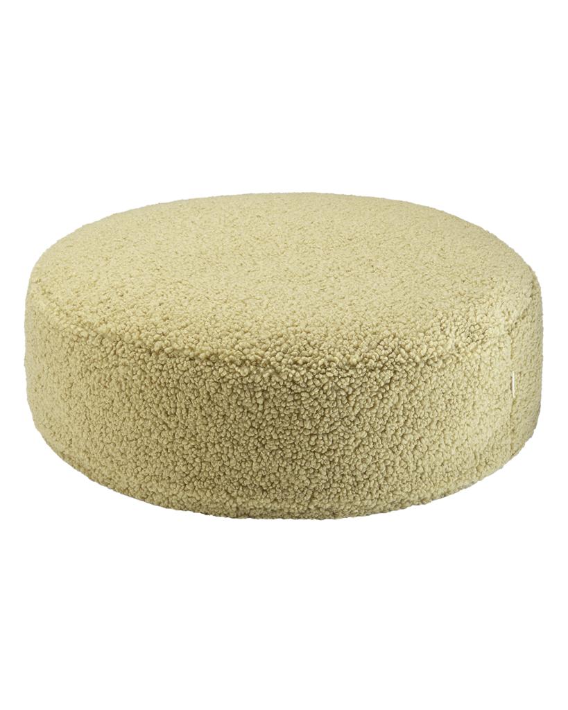 Pouf enfant Teddy bouclette Vert pistache