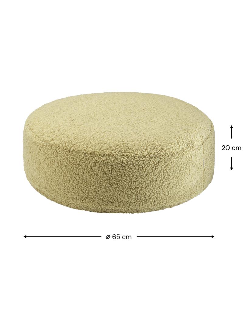 Pouf enfant Teddy bouclette Vert pistache