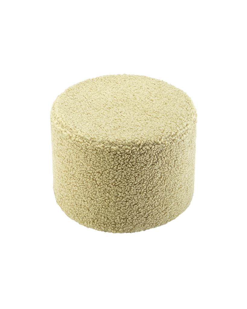 Pouf enfant Teddy bouclette Vert pistache