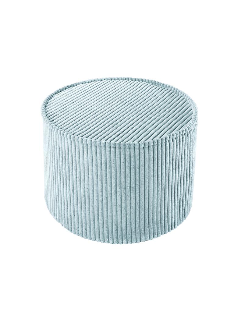 Pouf rond velours Vert menthe