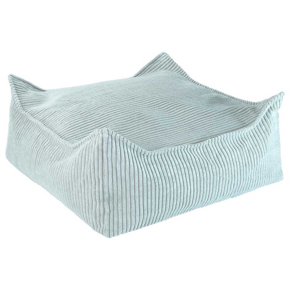 Pouf carré velours Vert Menthe