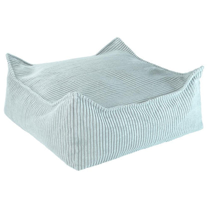 Pouf carré velours Vert Menthe