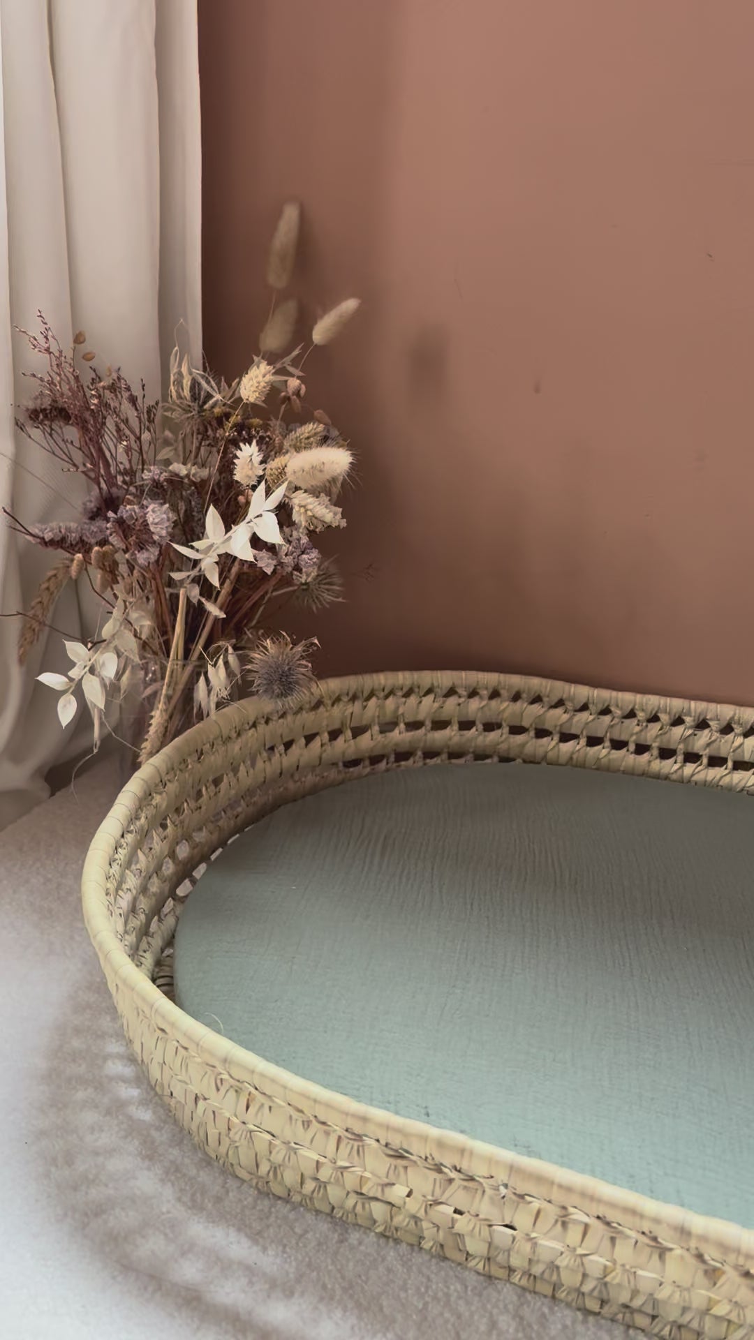 Luiermand + matras + dubbele gaashoes Ecru