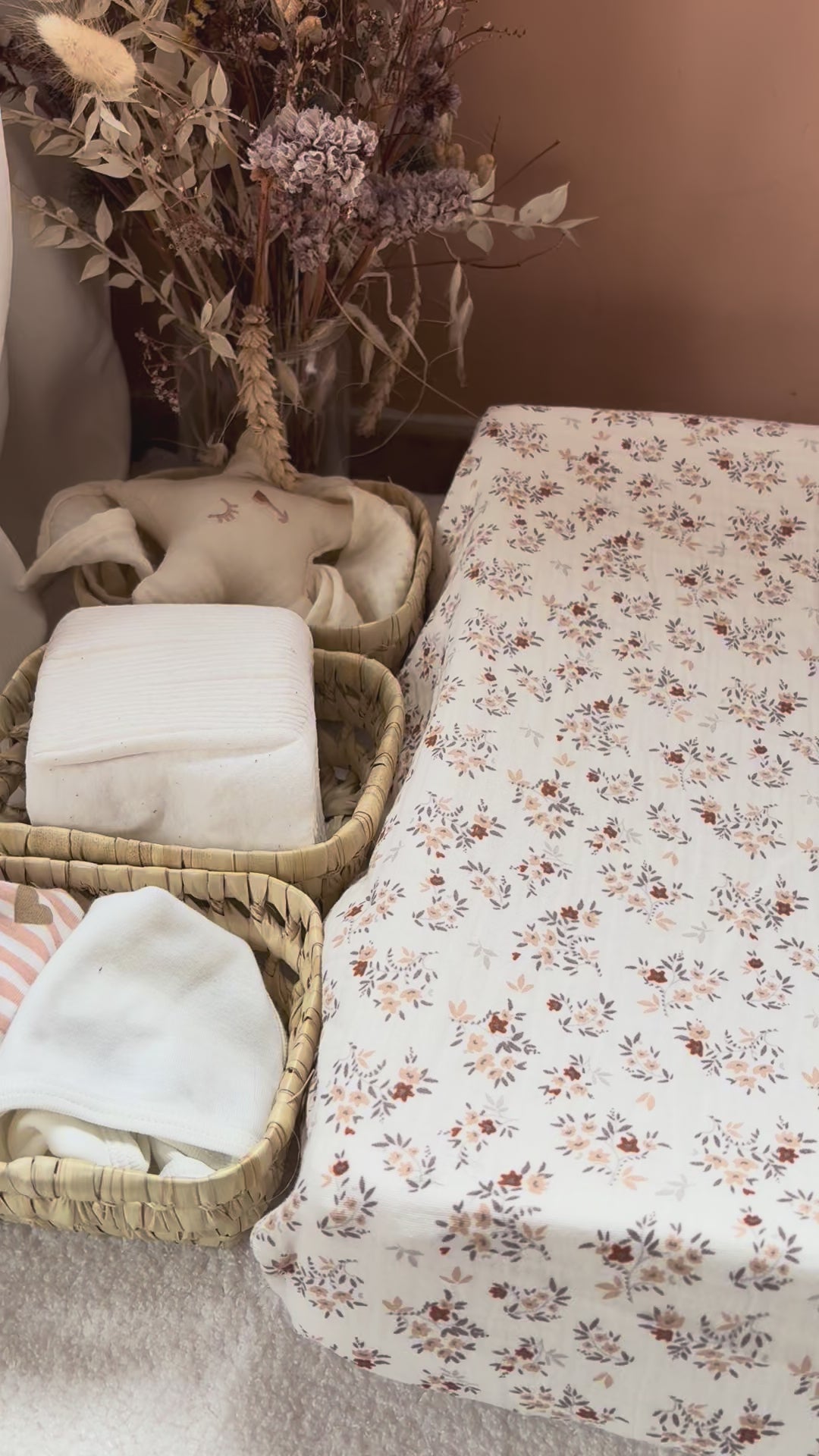Housse matelas à langer double gaze BIO Nina