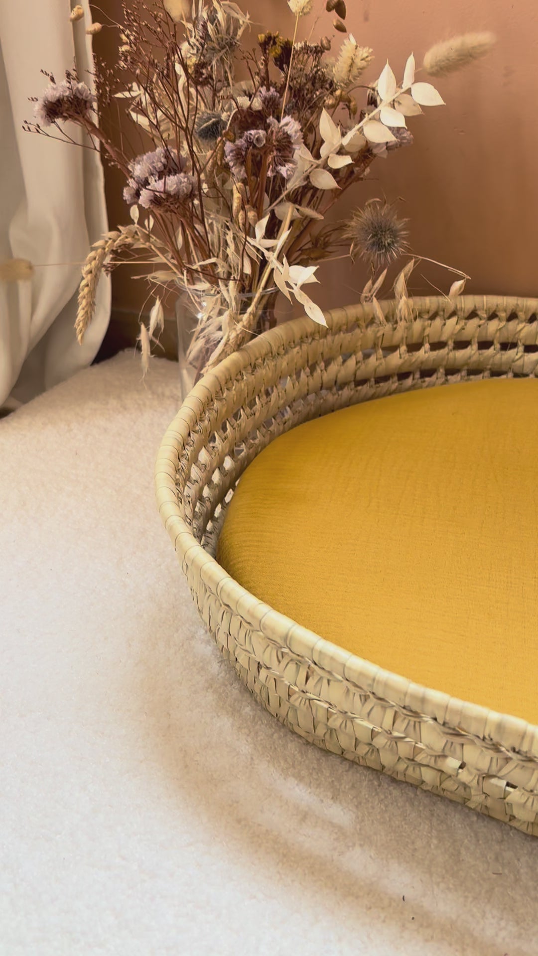 Luiermand + matras + dubbele gaashoes Ecru