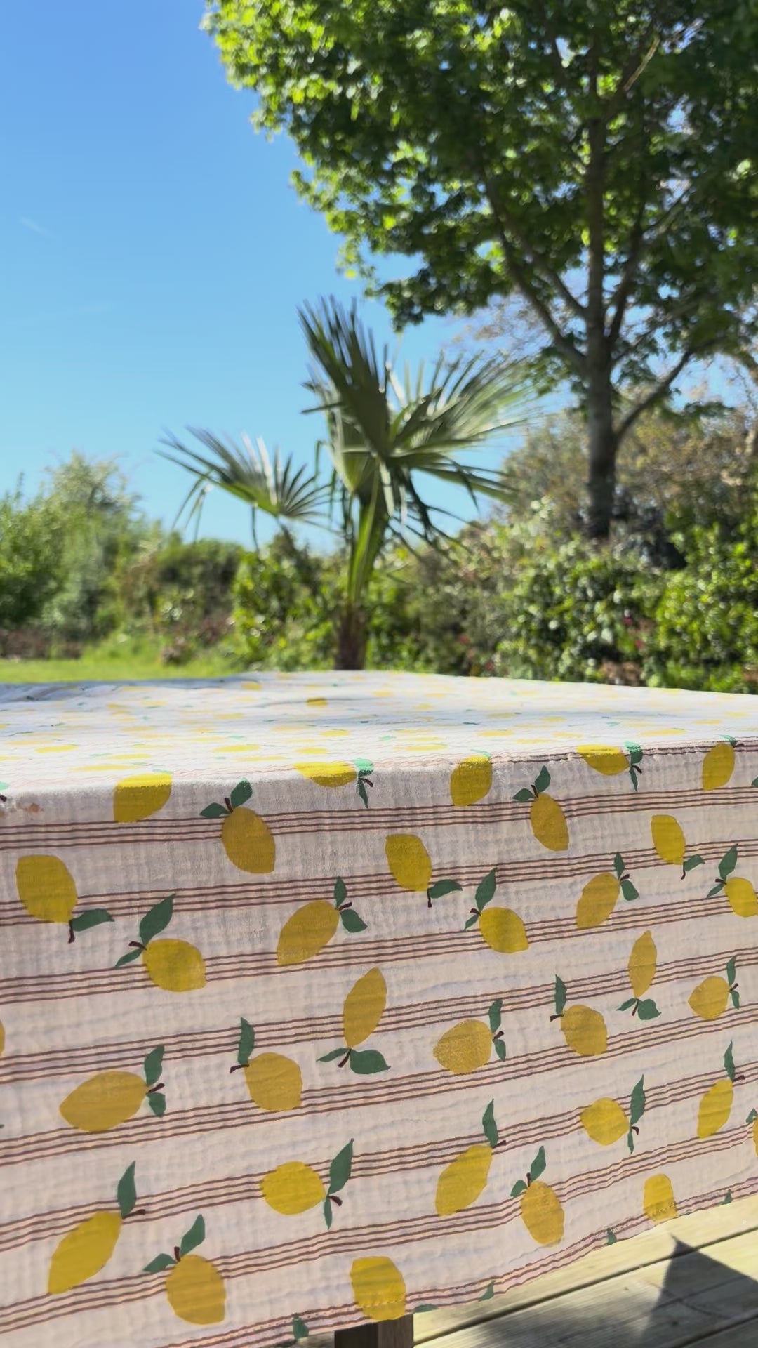 Nappe double gaze citron 🍋 Edition Limitée 🍋
