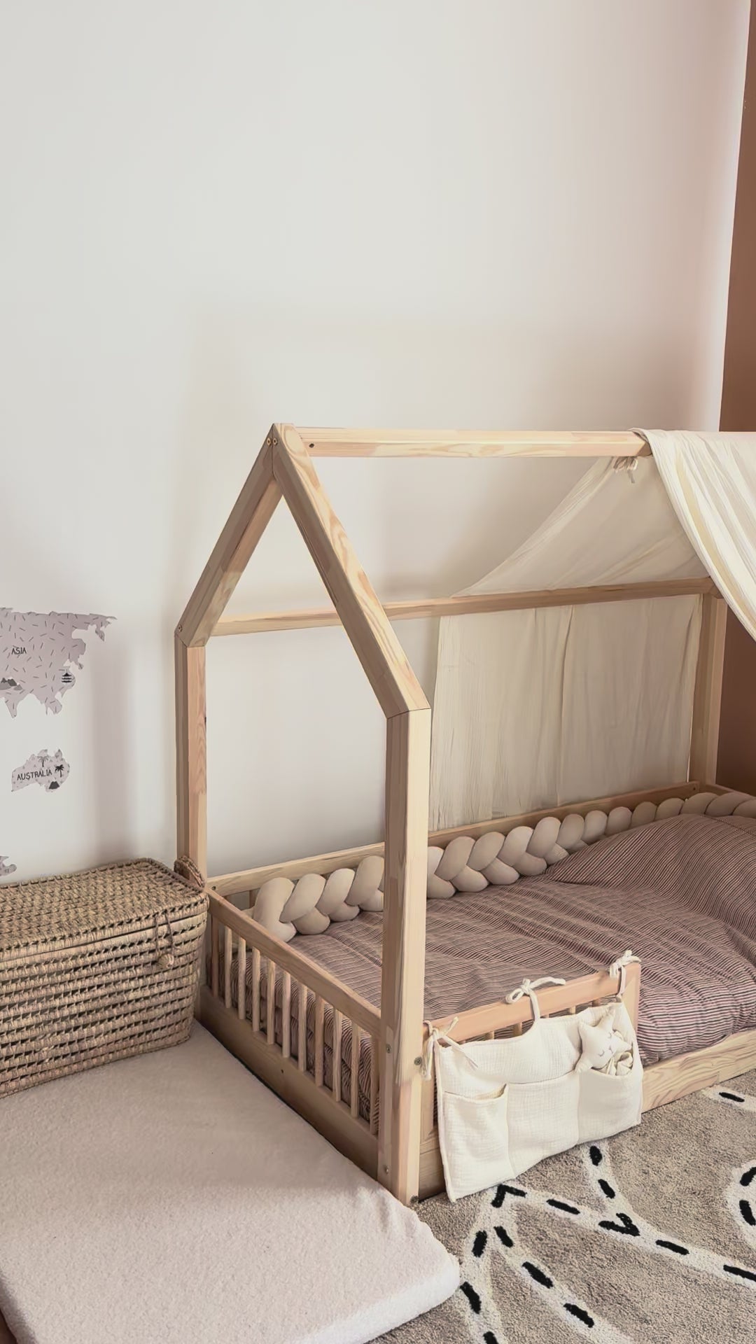 Cabine bedhemel Ecru
