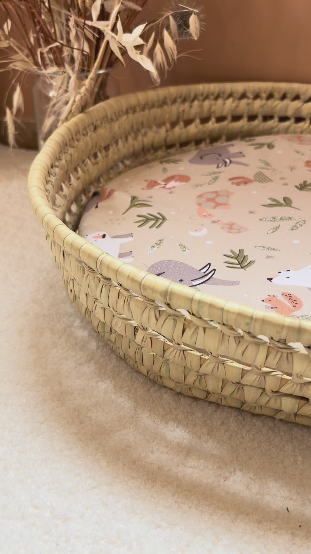 Luiermand + matras + dubbele gaashoes Ecru