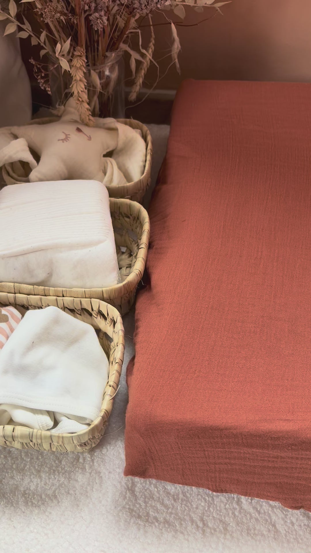 Luiermand + matras + dubbele gaashoes Beige