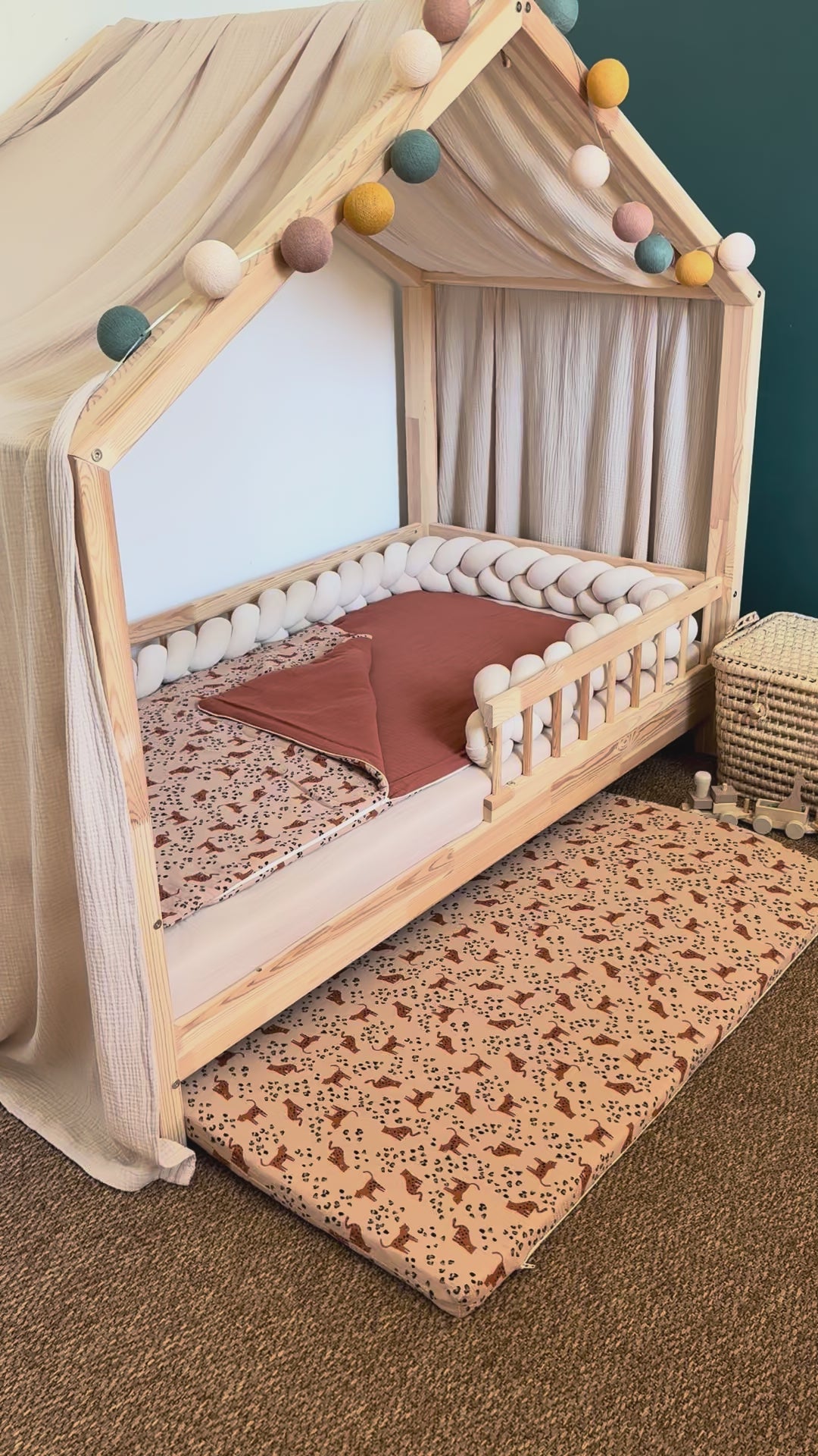 Tapis de motricité leopard beige