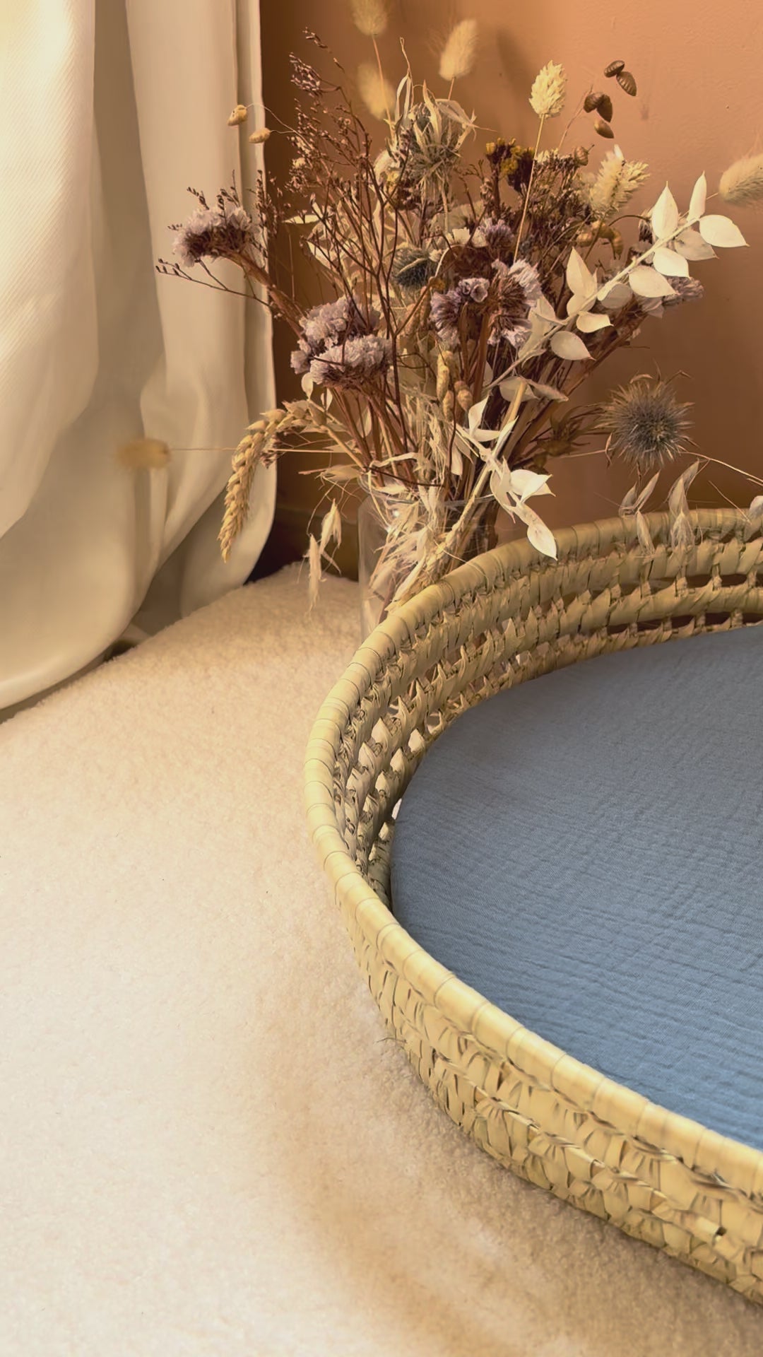Luiermand + matras + dubbele gaashoes Ecru