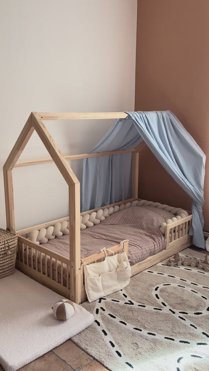 Cabinebedhemel Kaki groen