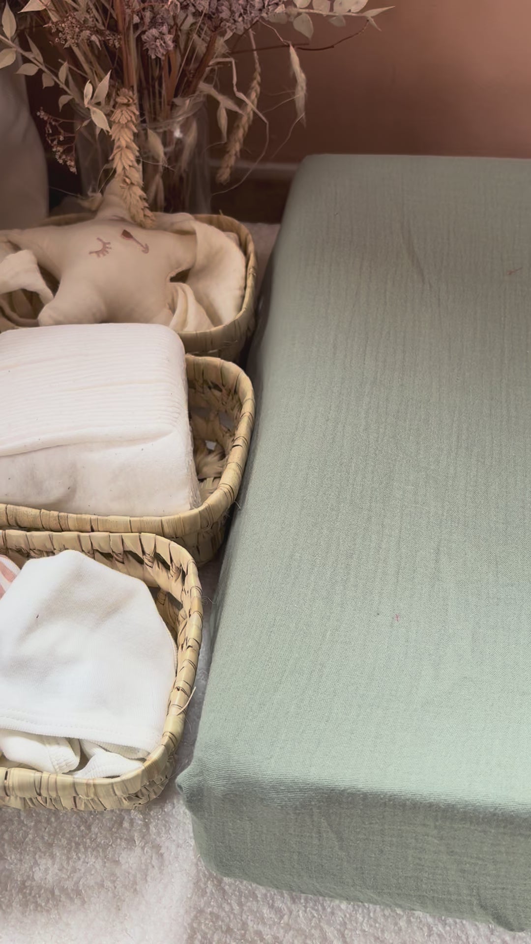 Luiermand + matras + dubbele gaashoes Beige