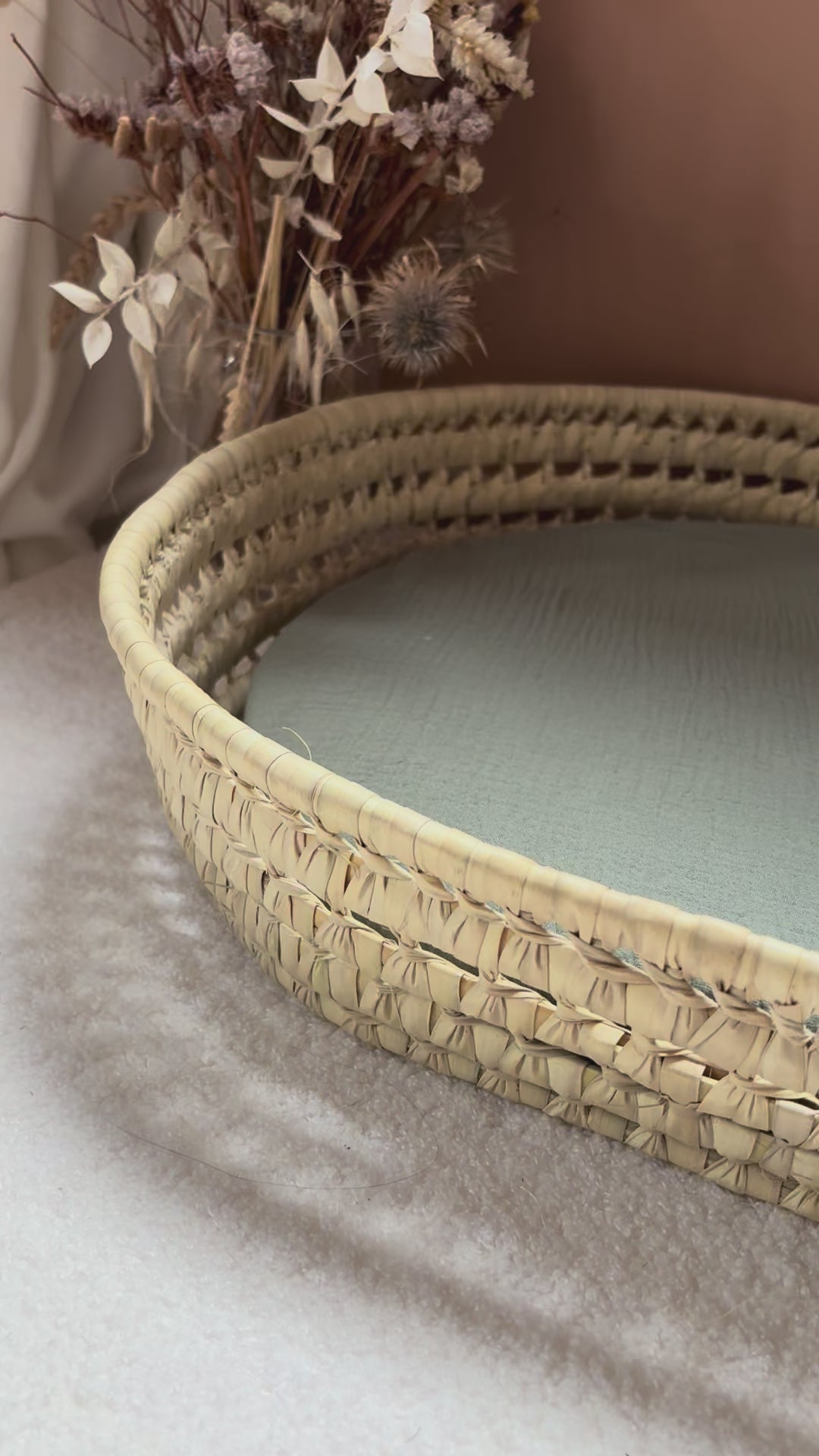 Luiermand + matras + dubbele gaashoes Ecru
