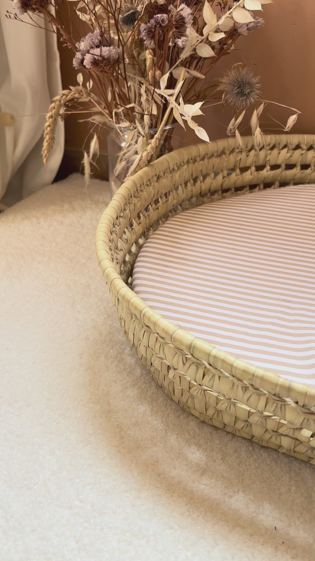 Luiermand + matras + dubbele gaashoes Ecru