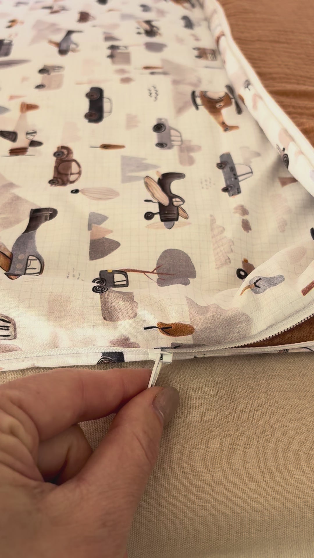 Sac de couchage enfant Elio camel