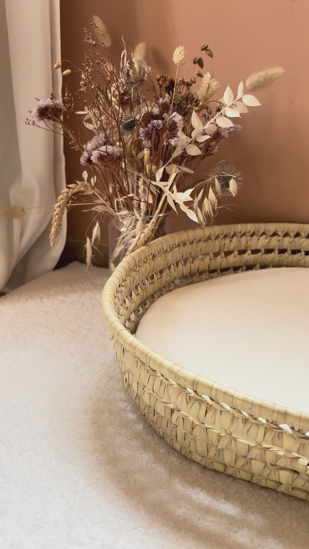 Luiermand + matras + dubbele gaashoes Ecru
