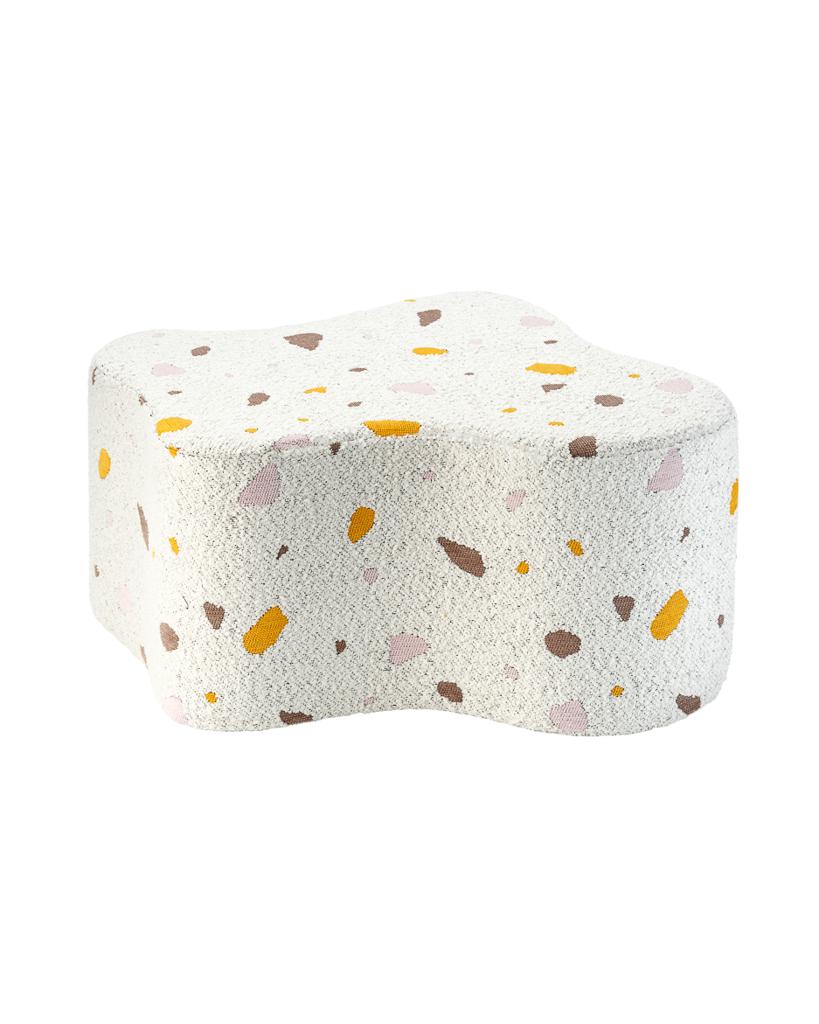 Pouf enfant Teddy bouclette Terrazzo
