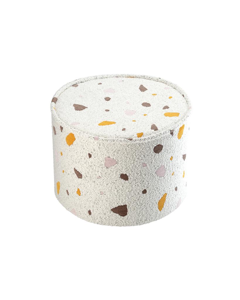 Pouf enfant Teddy bouclette Terrazzo
